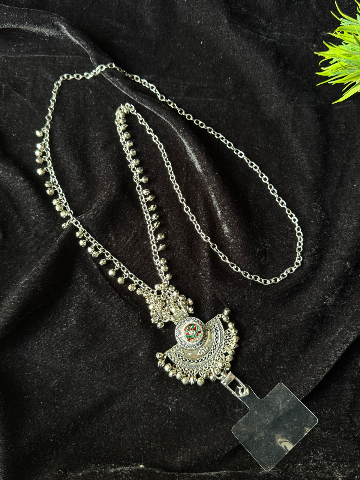 05 - Floral Oxidised Mobile Sling