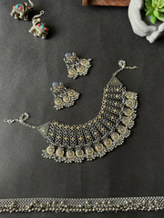 01 - Navrang Dual Tone statement choker set