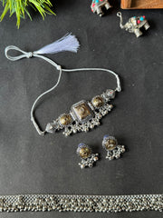 13 - dual tone Oxodise choker set