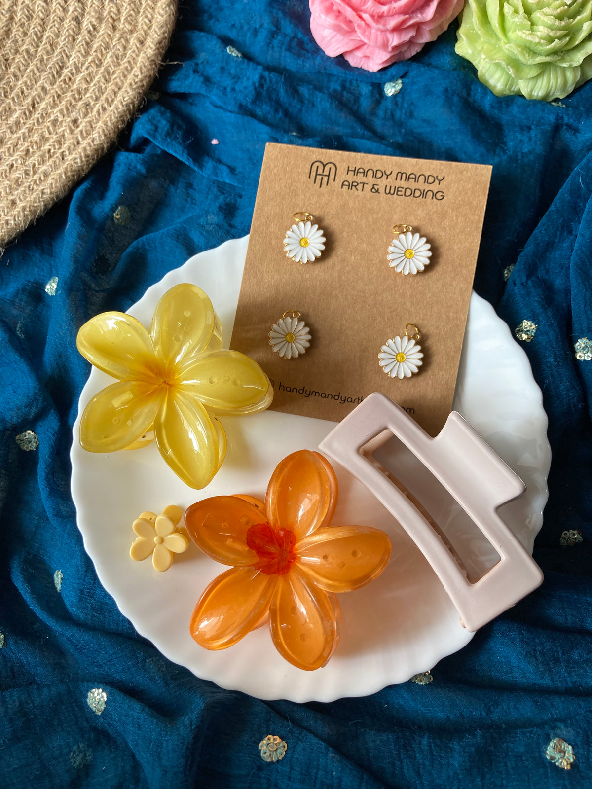 Yellow orange hamper