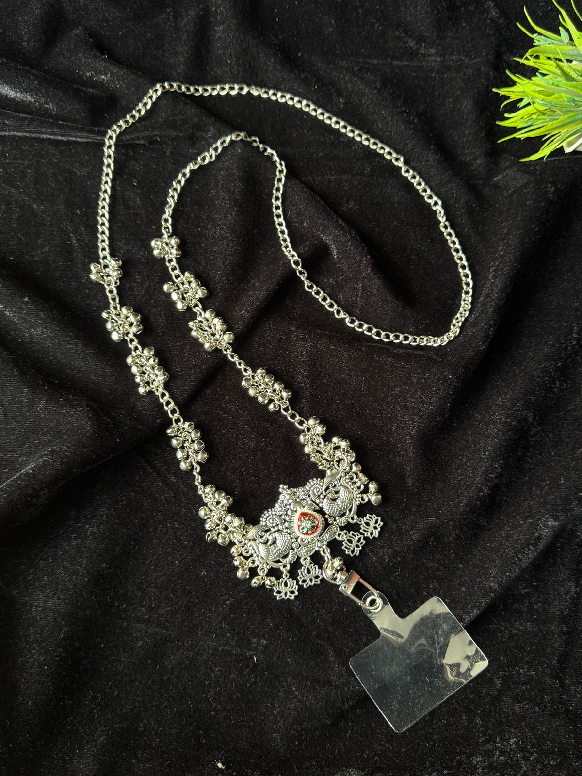 02 - Lotus Peacock Everyday Oxidised Mobile Sling